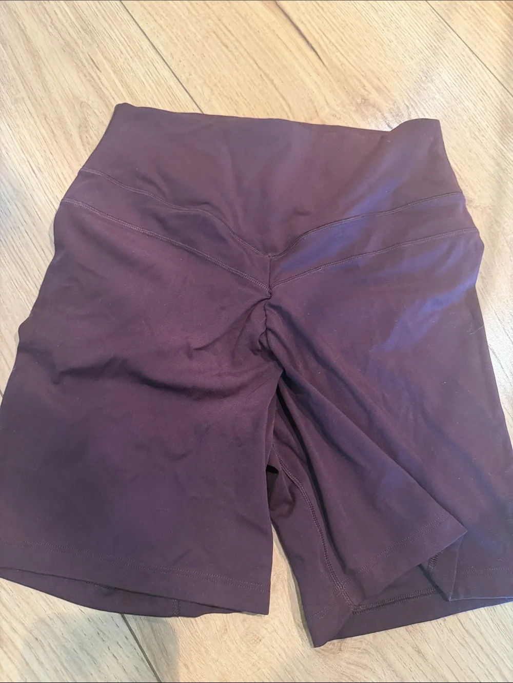 Gymshark Burgundy set Sports Bra & Matching Bike Shorts